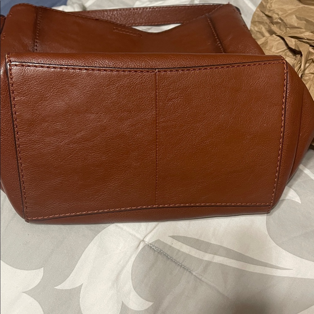 Frye Rich Brown Leather Shoulder Bag - Picture 6 of 8